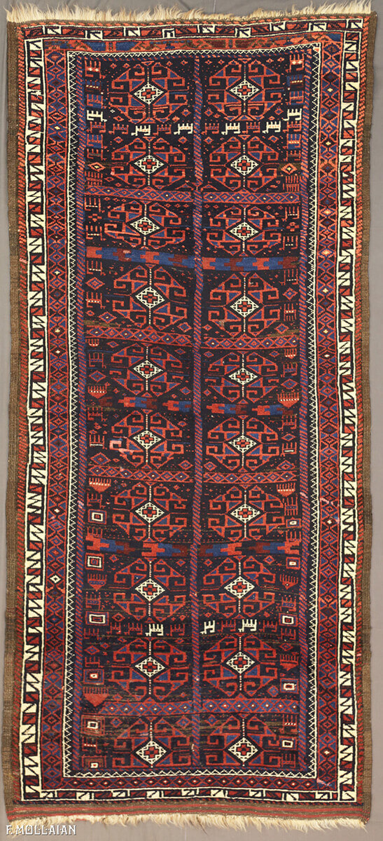 Tappeto Annodato a Mano Persiano Antico Baluch Antico n°:38060128